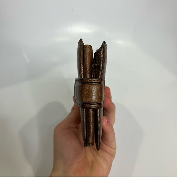 D’fabor leather wallet zipper pocket regular size brown - Picture 4 of 9